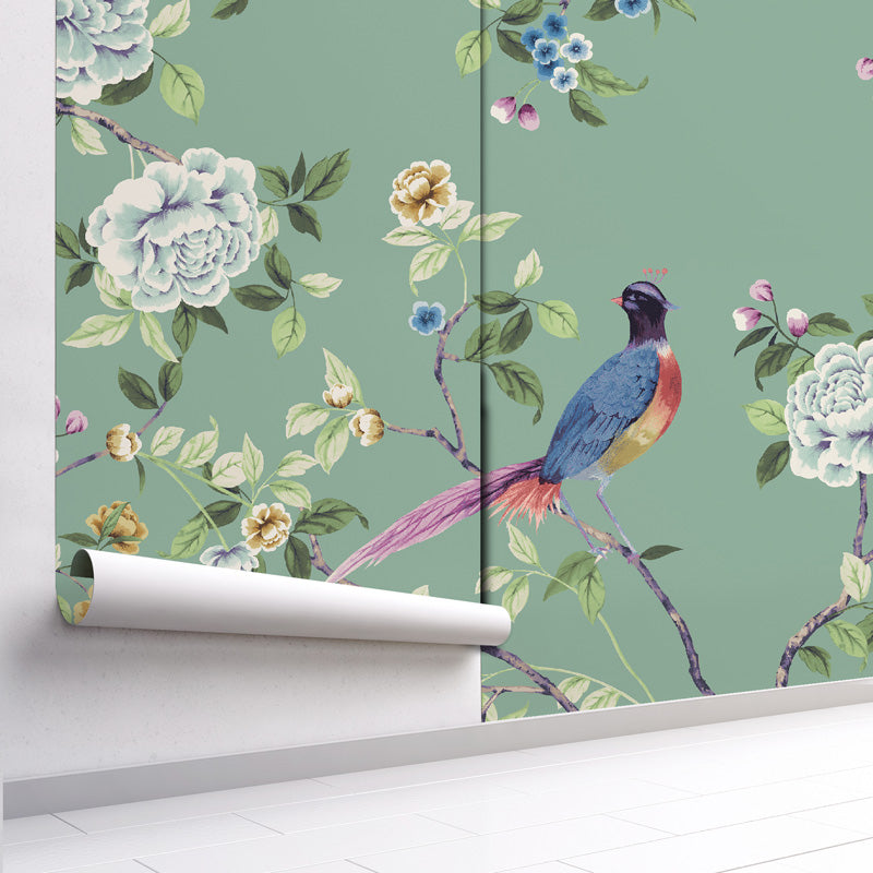 Chinoiserie Songbird Wallpaper