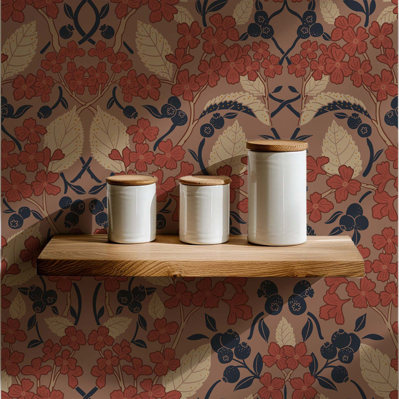 Heritage Garden Floral Wallpaper – Classic Botanical Pattern