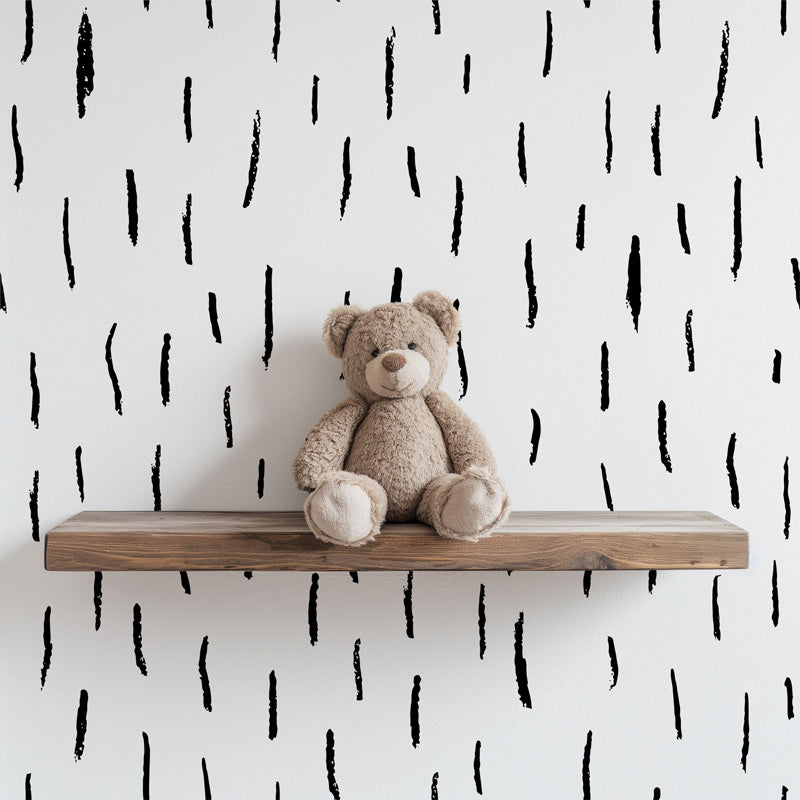 Vertical Brush Marks – Wallpaper in Contemporary Tones