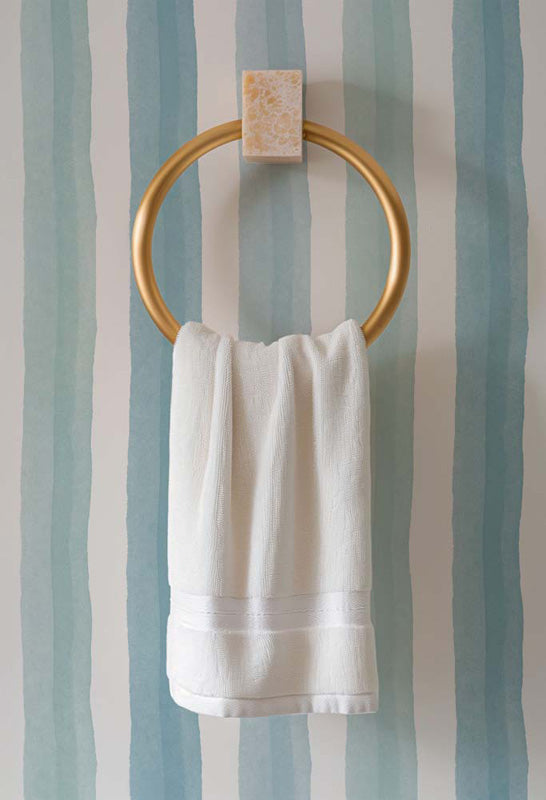 Watercolour Stripe – Soft Painted Striped Wallpaper in Pastel Tones