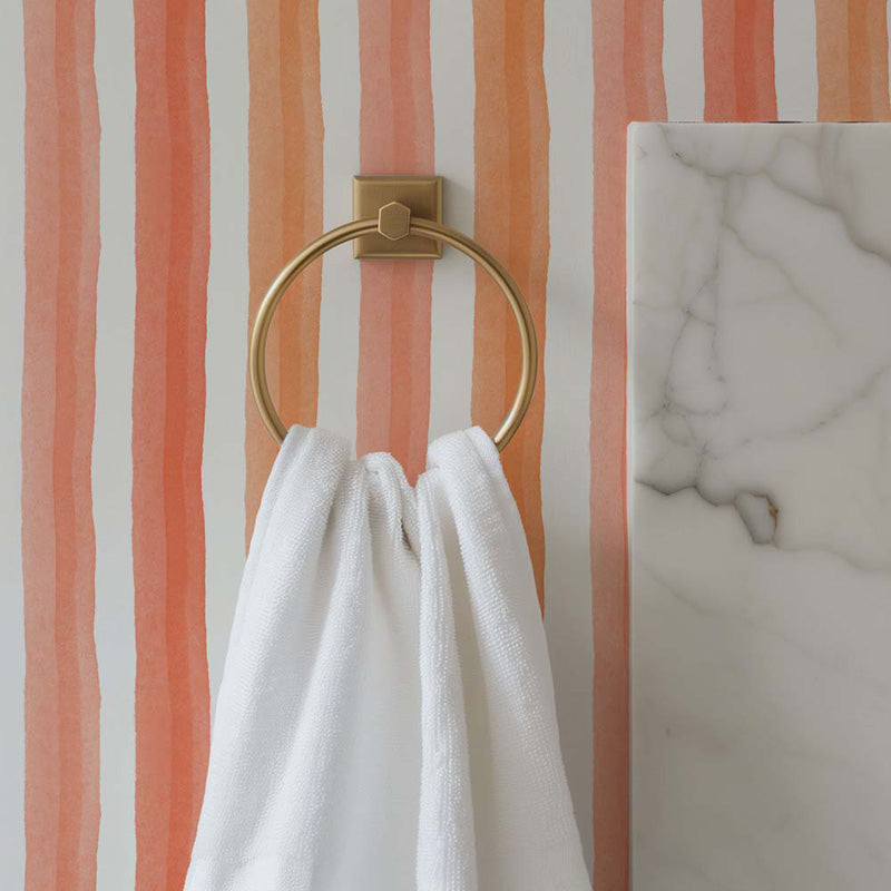 Watercolour Stripe – Soft Painted Striped Wallpaper in Pastel Tones