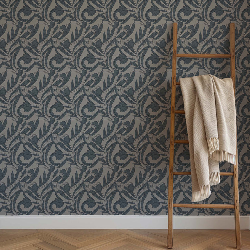 Willow Bloom Floral Wallpaper – Elegant Botanical Design