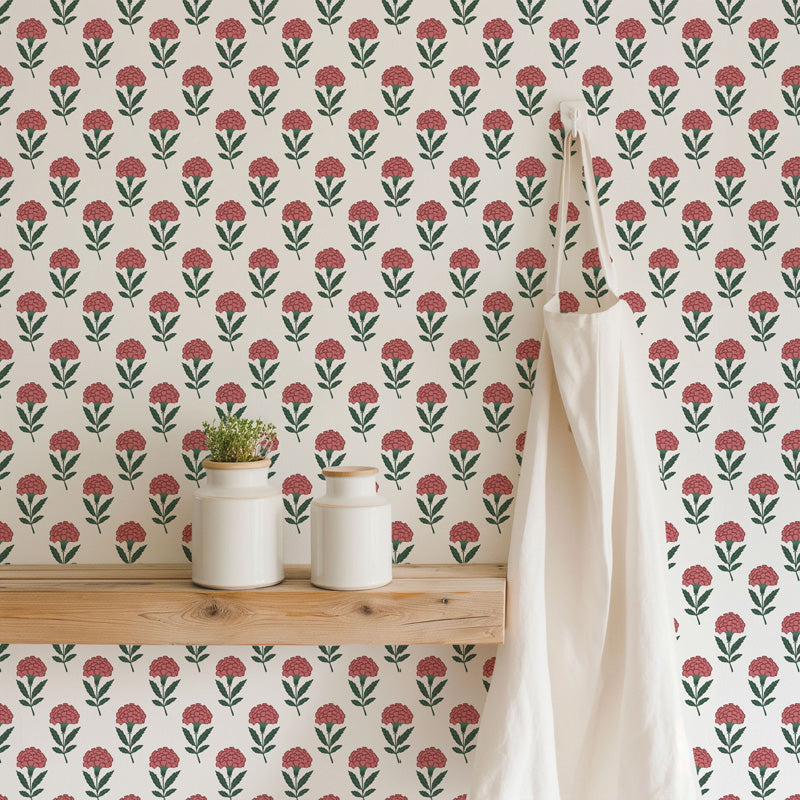 Petite Floral Stem Wallpaper