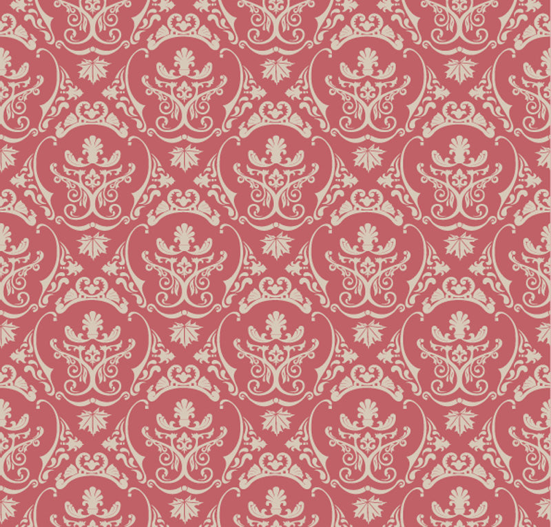 Heritage Medallion Damask – Classic Wallpaper in Rich Tones