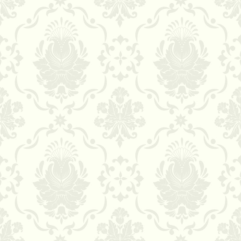 Ornate Bloom Damask – Classic Wallpaper in Soft Neutrals