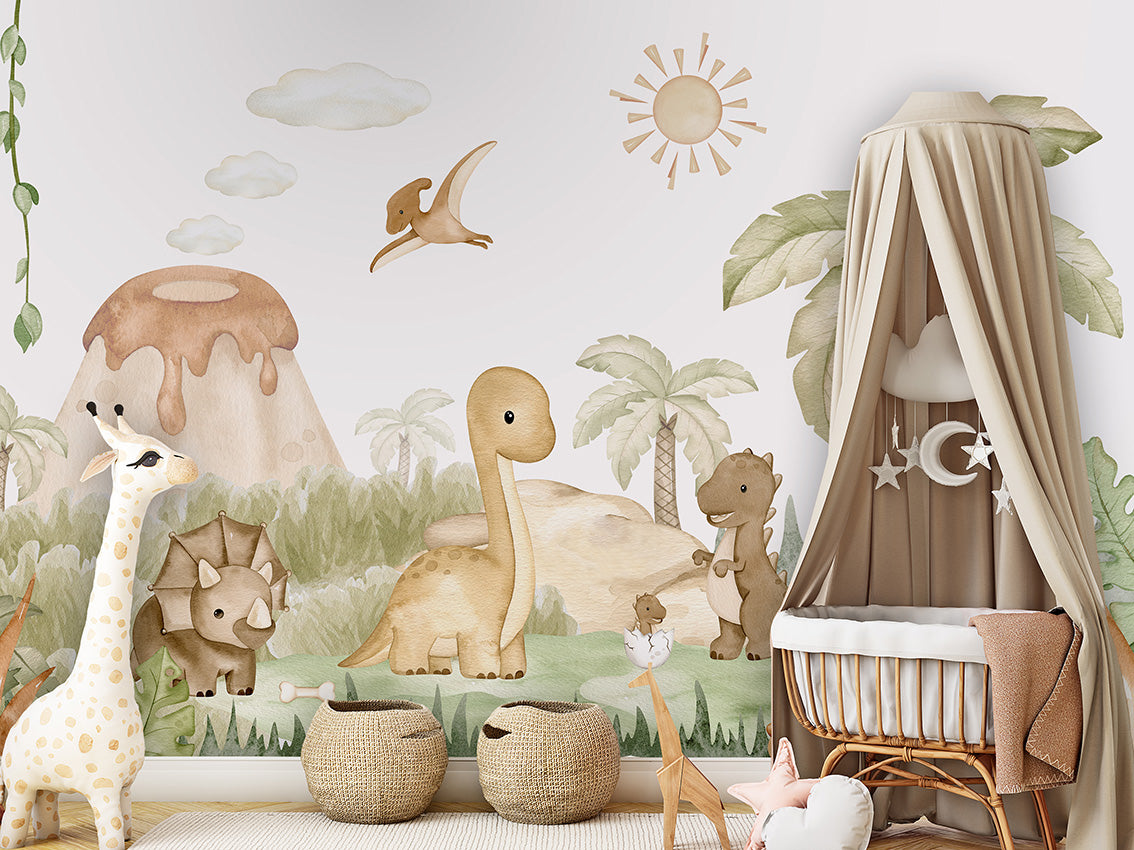 Dino Baby Wallpaper Mural