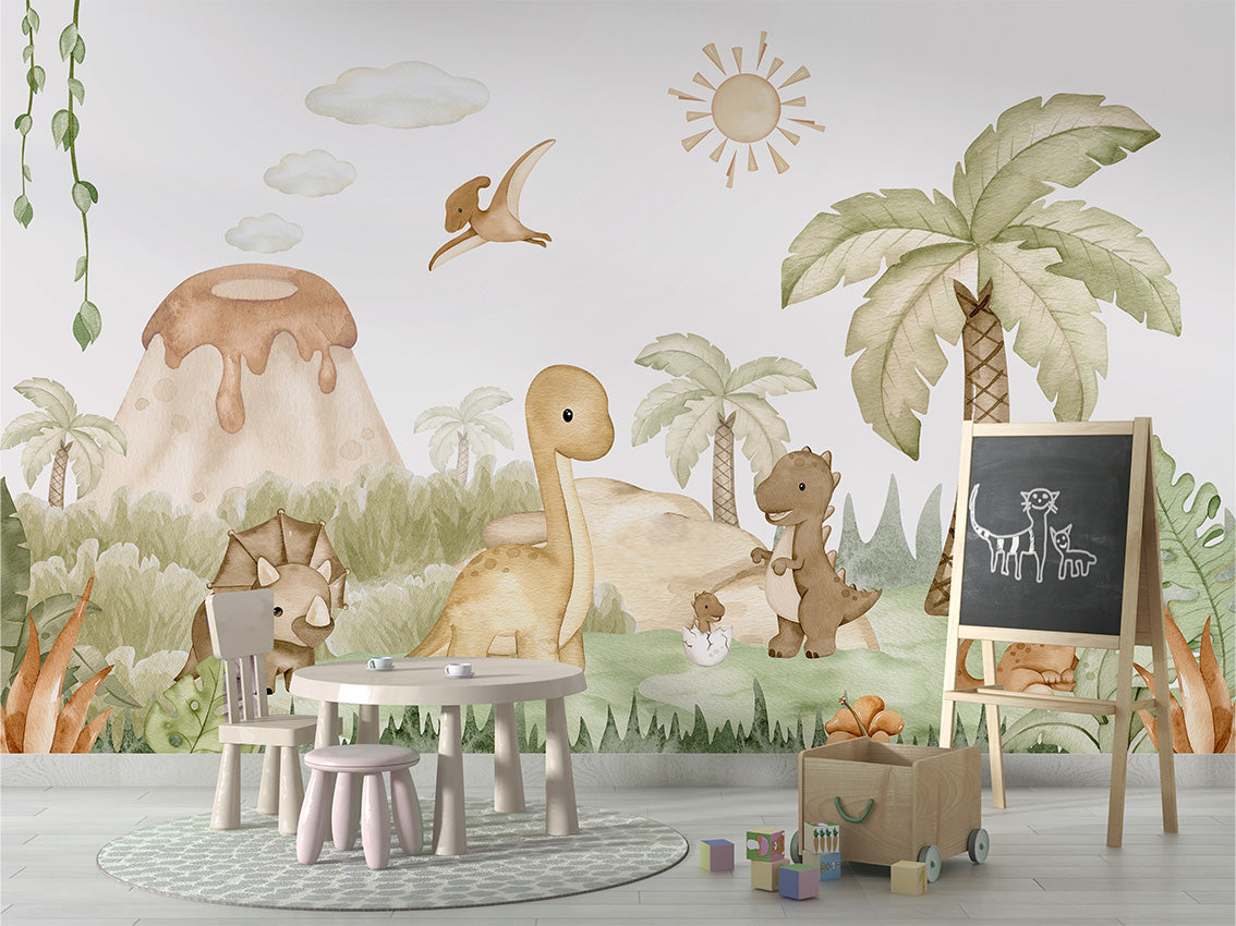 Dino Baby Wallpaper Mural