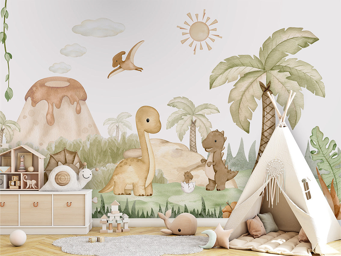 Dino Baby Wallpaper Mural