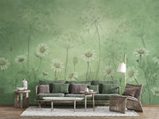 Dazzling Daisies Floral Botanical Wallpaper Mural