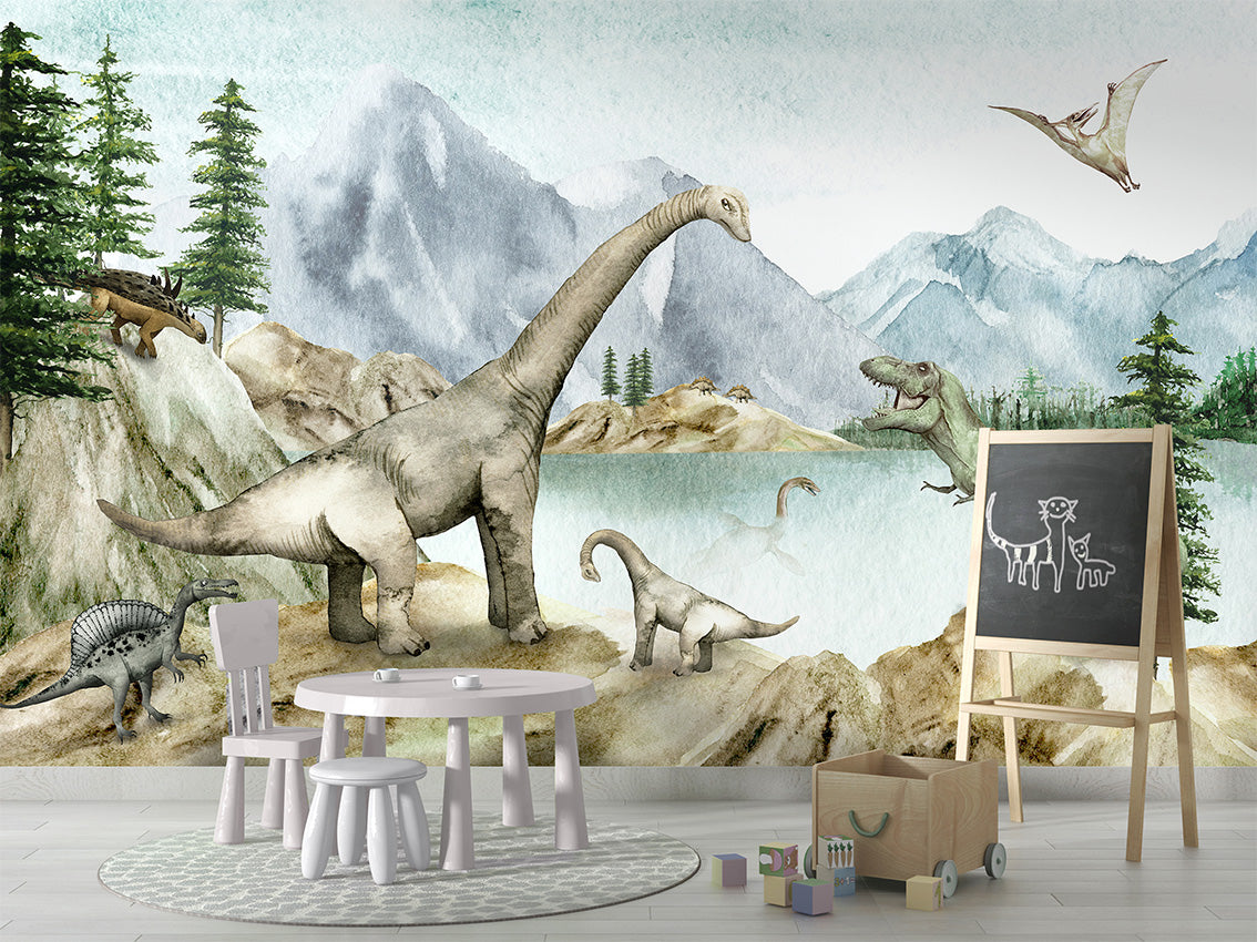 Dino Dreams Dinosaur Wallpaper Mural