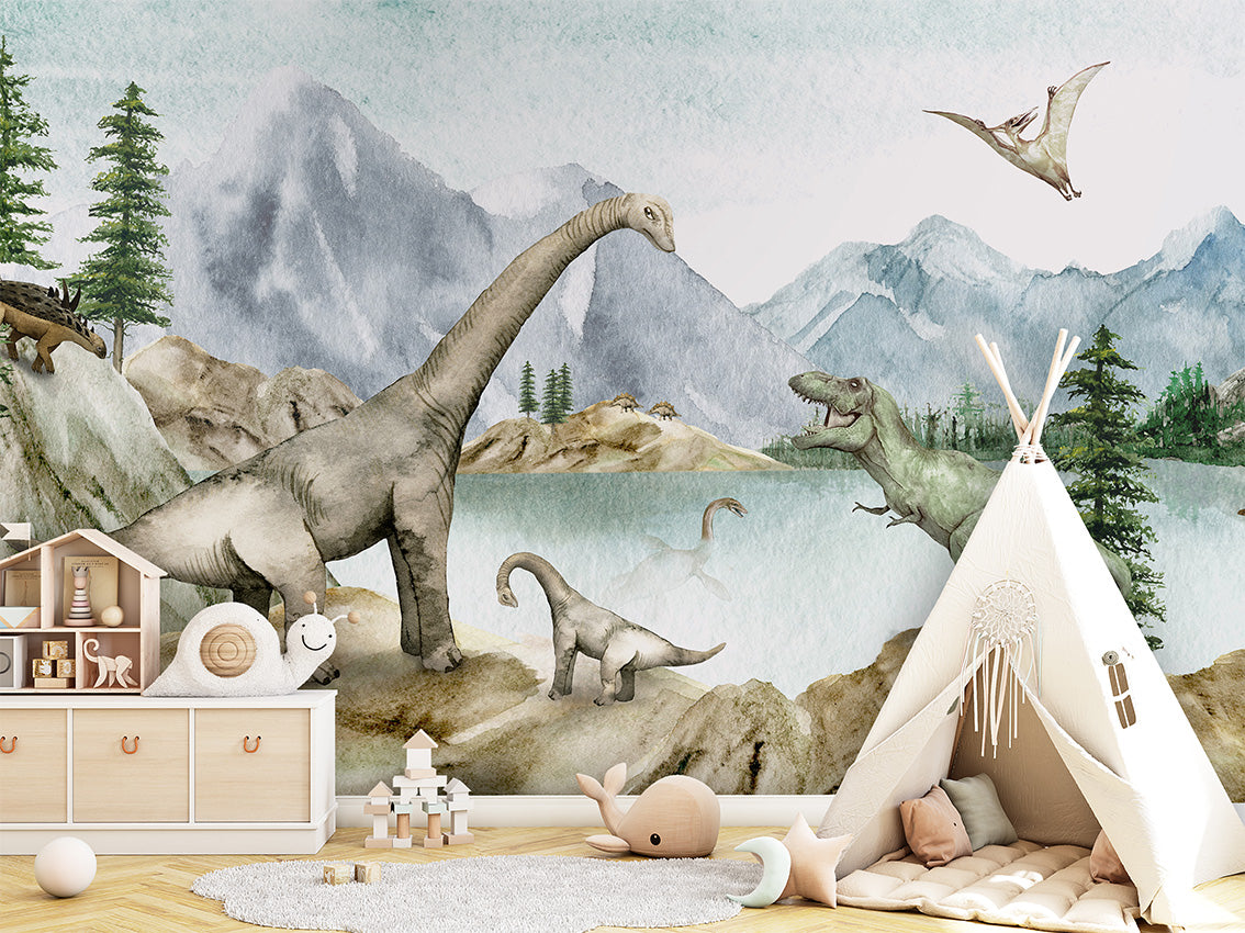 Dino Dreams Dinosaur Wallpaper Mural