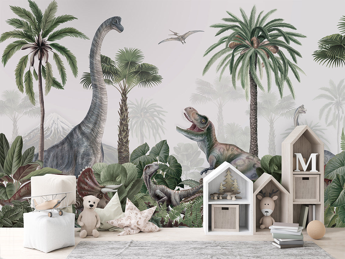 Dino Jive Dinosaur Wallpaper Mural