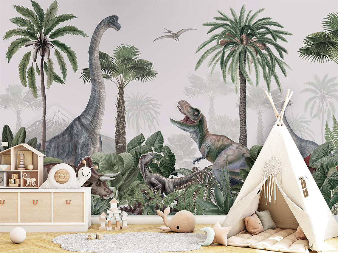 Dino Jive Dinosaur Wallpaper Mural