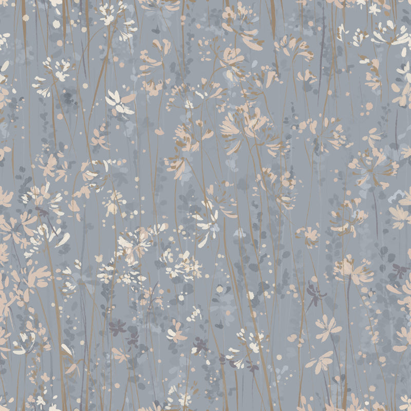 Wild Meadow – Painterly Floral Wallpaper in Soft Neutrals