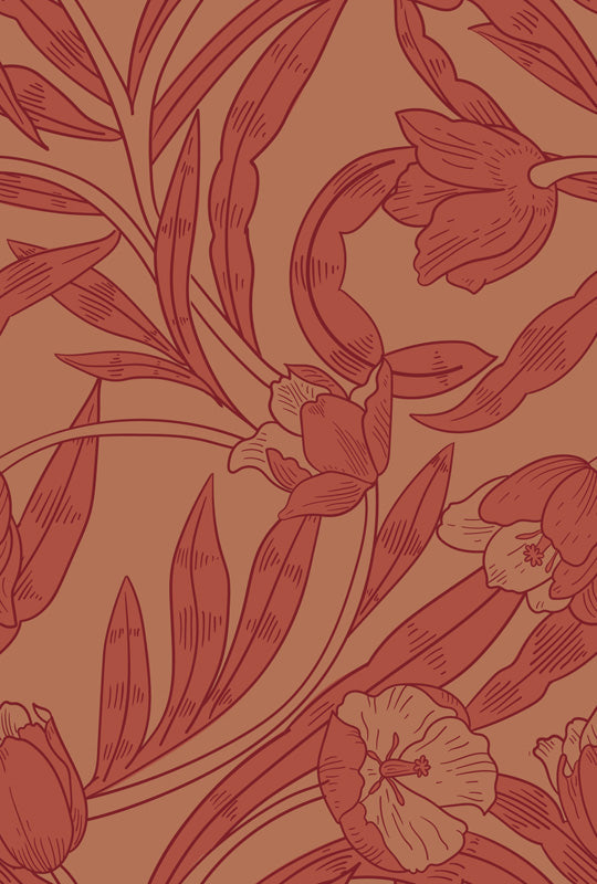 Willow Bloom Floral Wallpaper – Elegant Botanical Design
