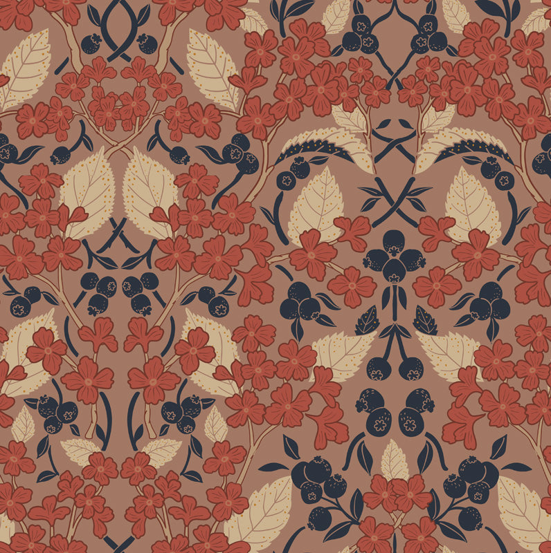 Heritage Garden Floral Wallpaper – Classic Botanical Pattern