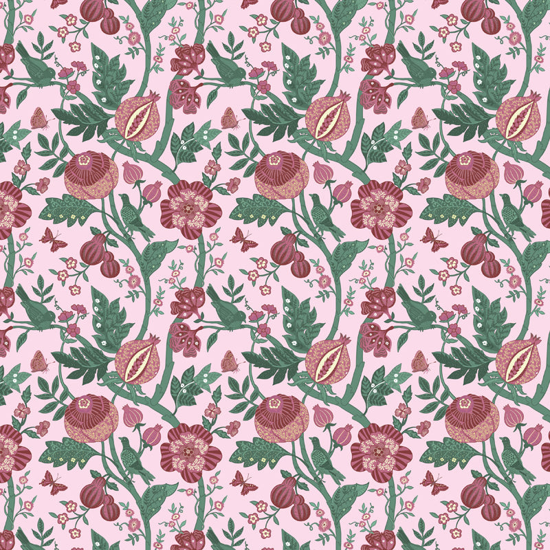 Botanical Vine Floral Wallpaper