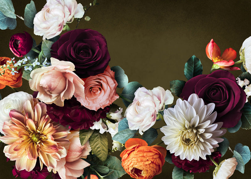 Opulent Garden Floral Mural Wallpaper