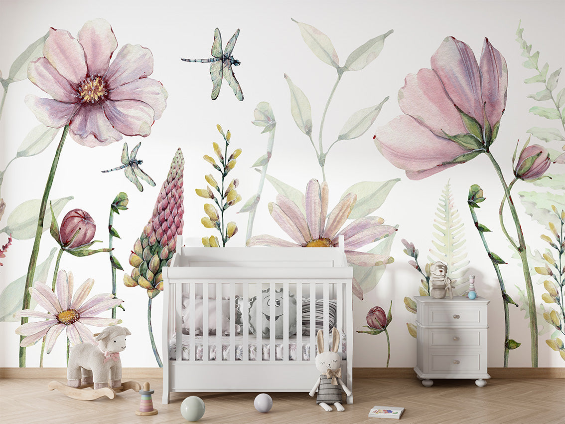 Fabulous Flowers Floral Wallpaper Mural