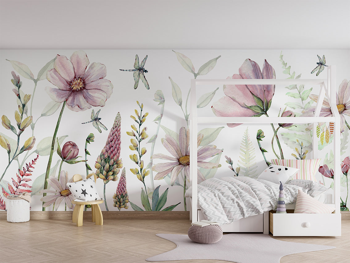 Fabulous Flowers Floral Wallpaper Mural