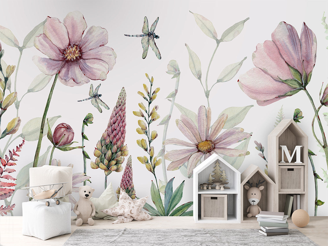 Fabulous Flowers Floral Wallpaper Mural