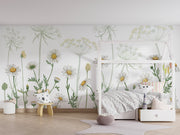 Field of Daisies Floral Wallpaper Mural