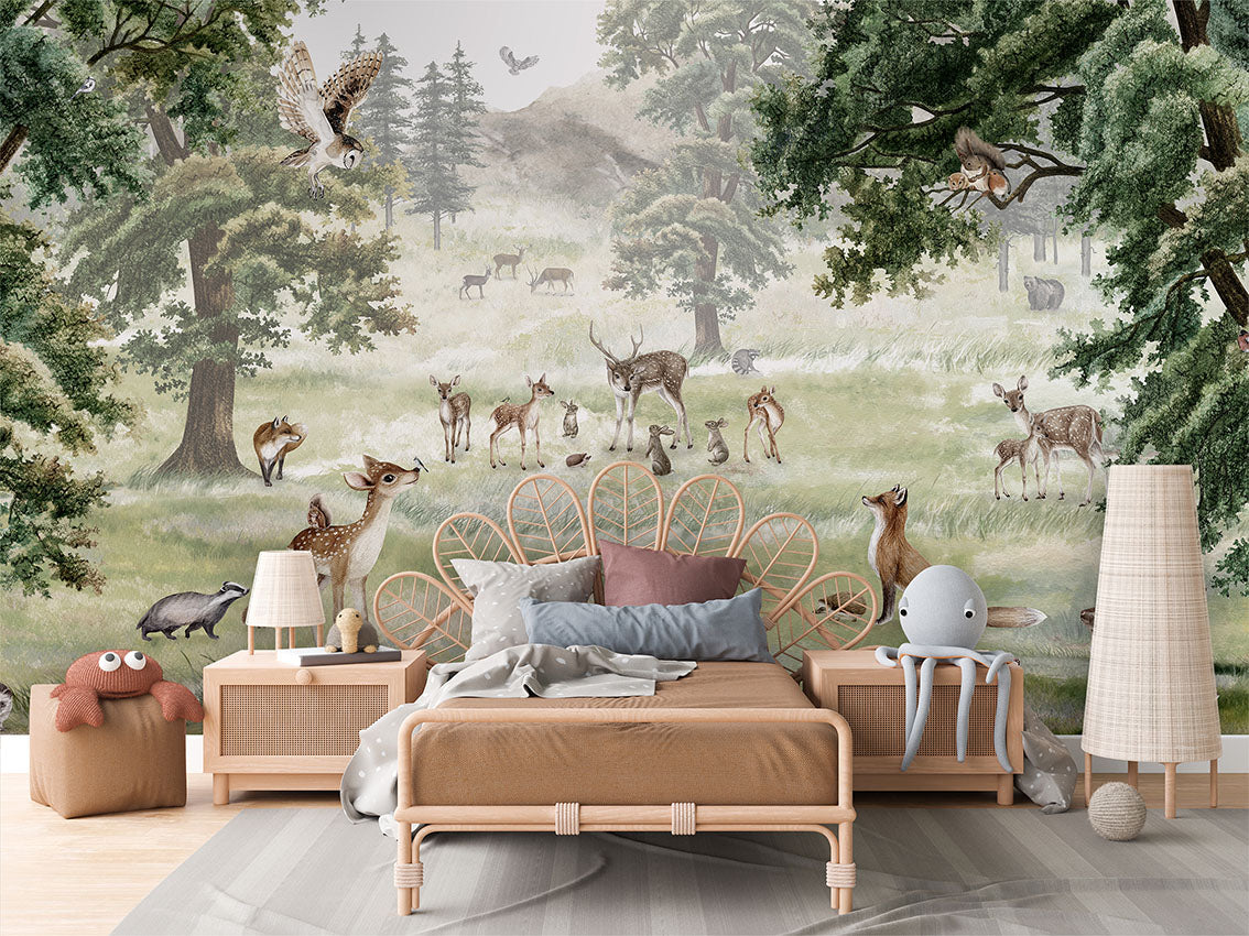 Forest Fun Woodland Wallpaper Mural