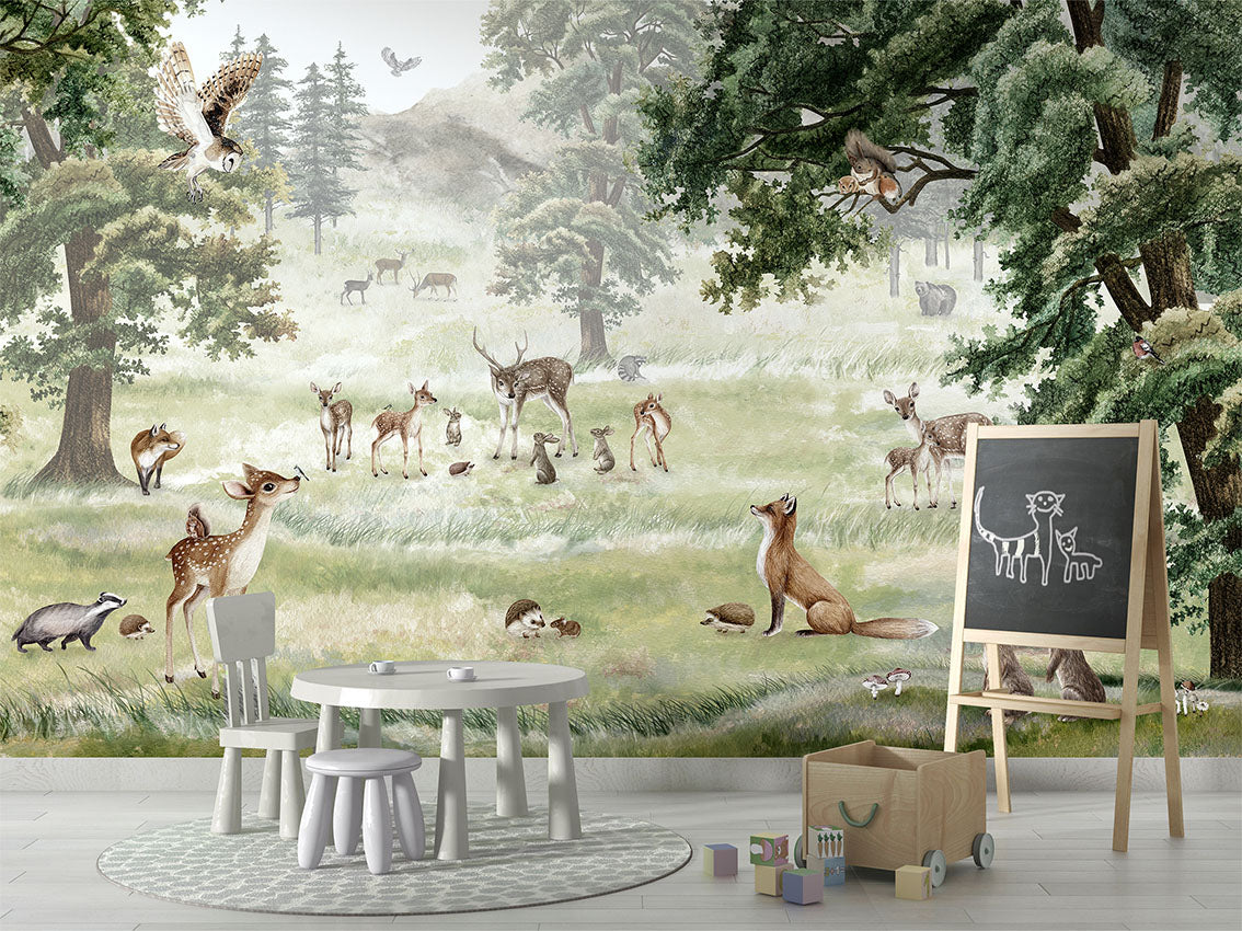 Forest Fun Woodland Wallpaper Mural