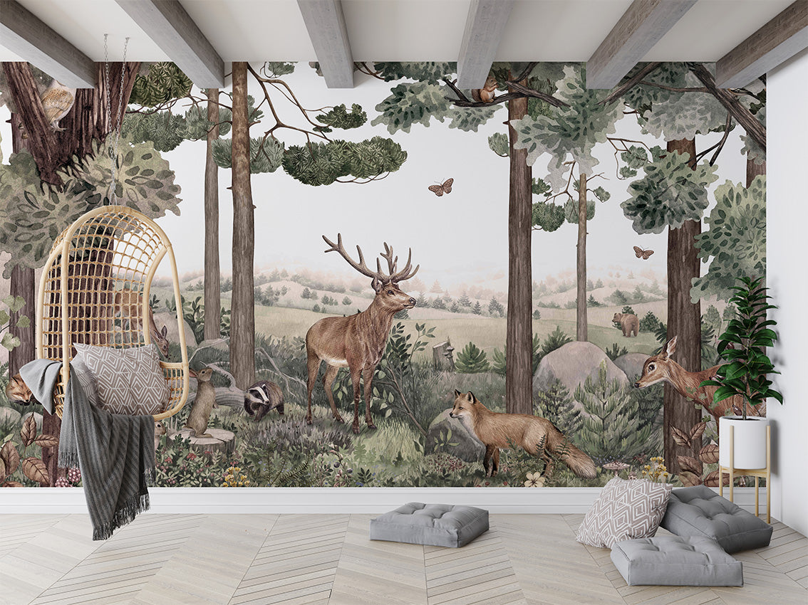 Forest Jive Woodland Wallpaper Mural