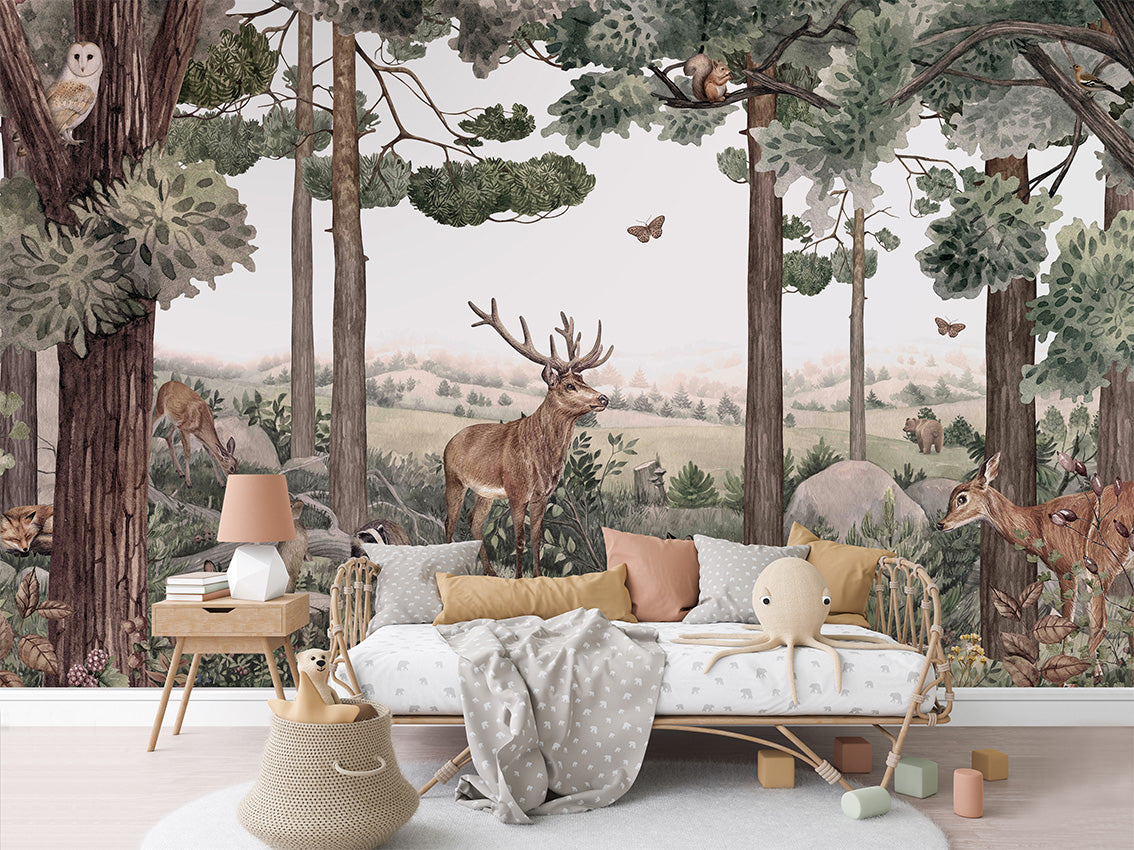 Forest Jive Woodland Wallpaper Mural