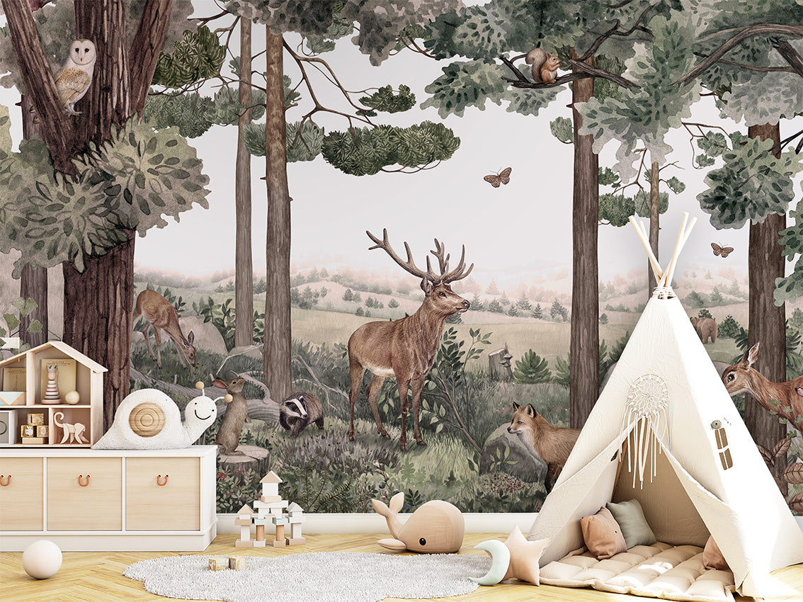 Forest Jive Woodland Wallpaper Mural