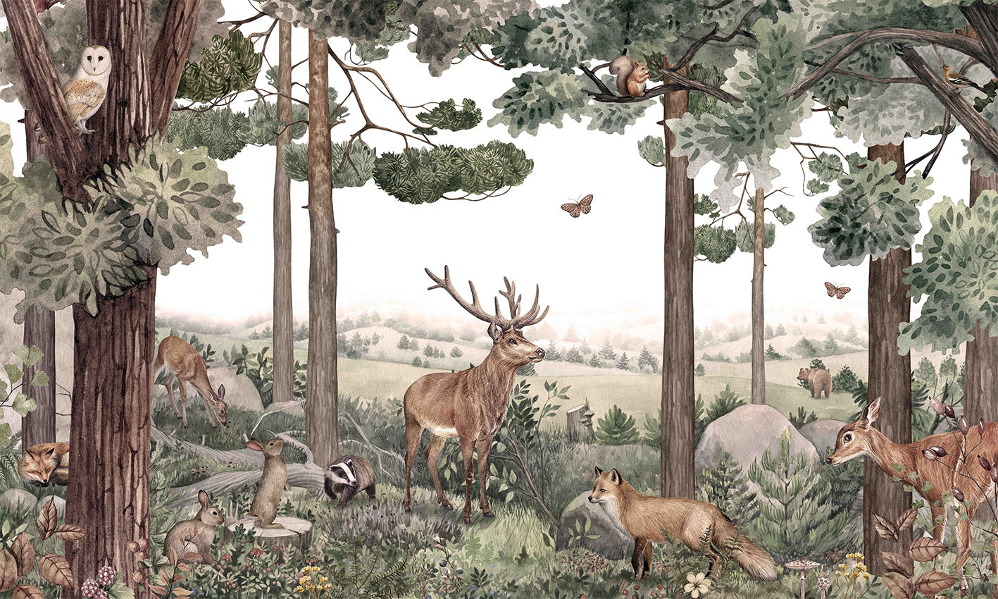 Forest Jive Woodland Wallpaper Mural
