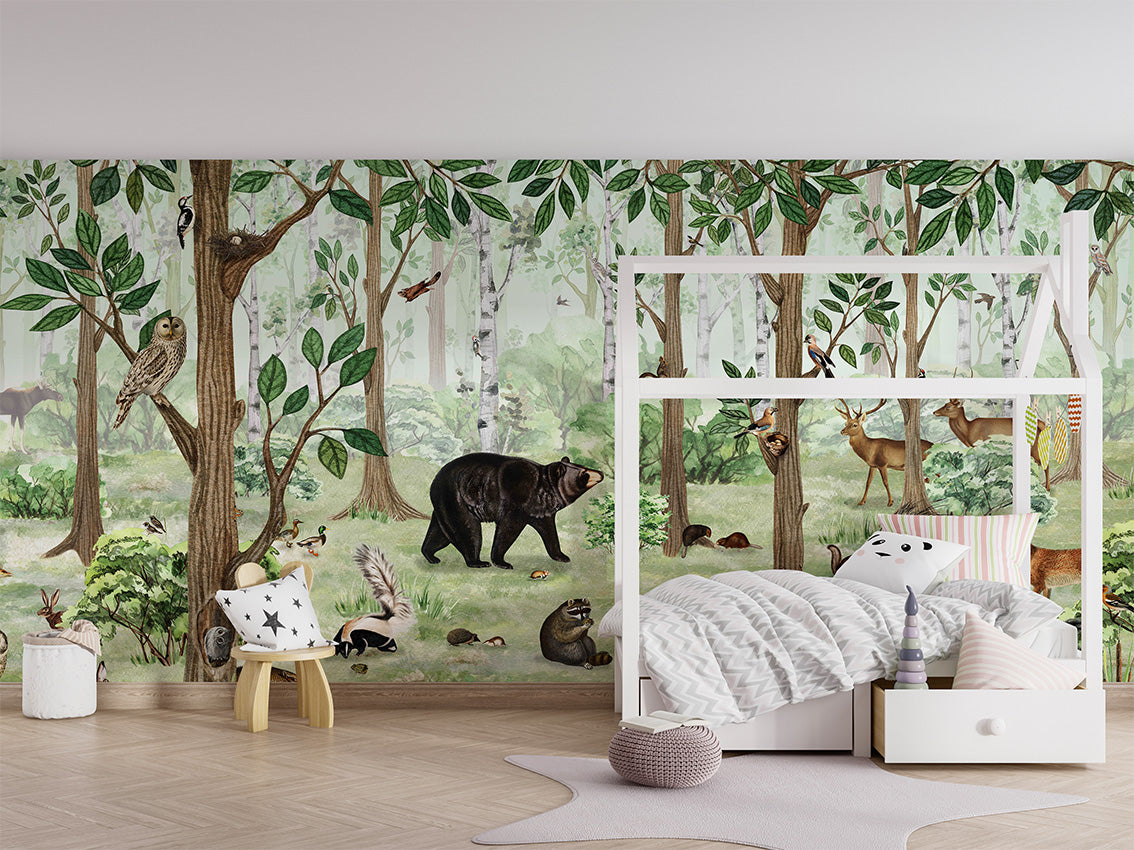 Forest Lookbook Woodland Wallpaper Mural