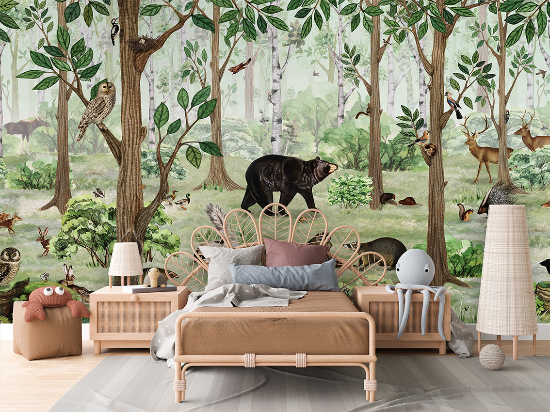 Forest Lookbook Woodland Wallpaper Mural