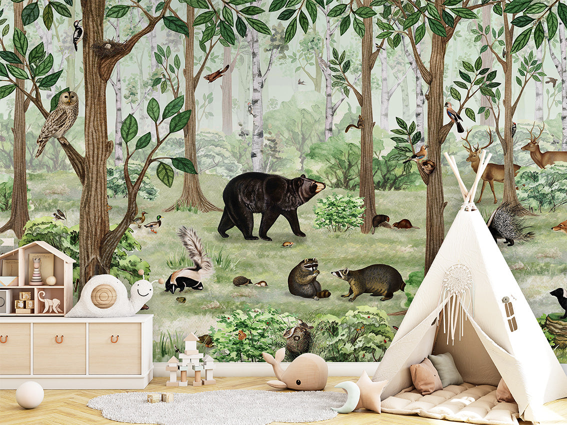 Forest Lookbook Woodland Wallpaper Mural