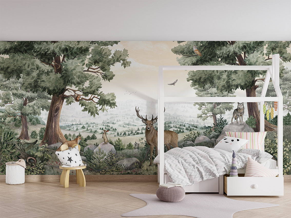 Forest Vista Woodland Wallpaper Mural
