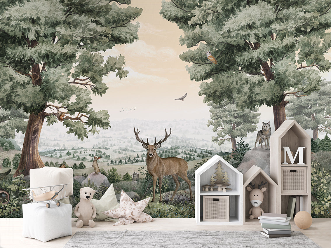 Forest Vista Woodland Wallpaper Mural