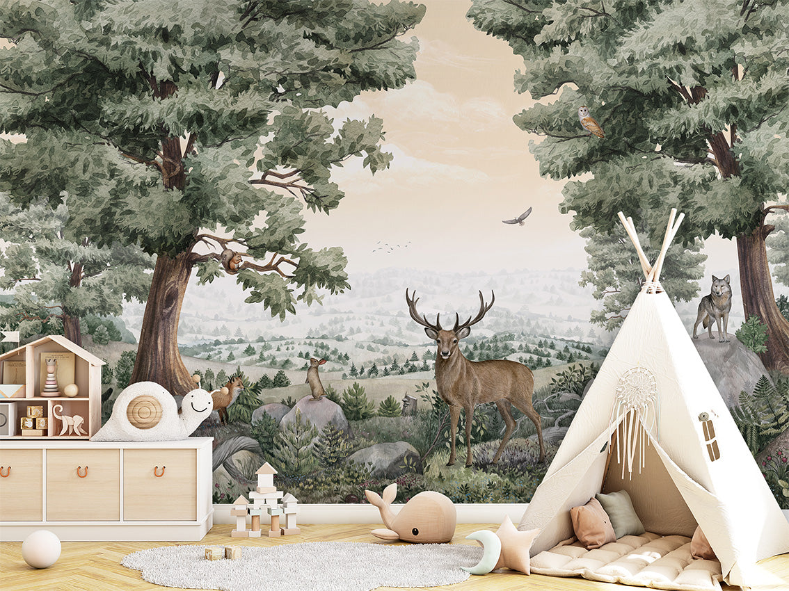 Forest Vista Woodland Wallpaper Mural