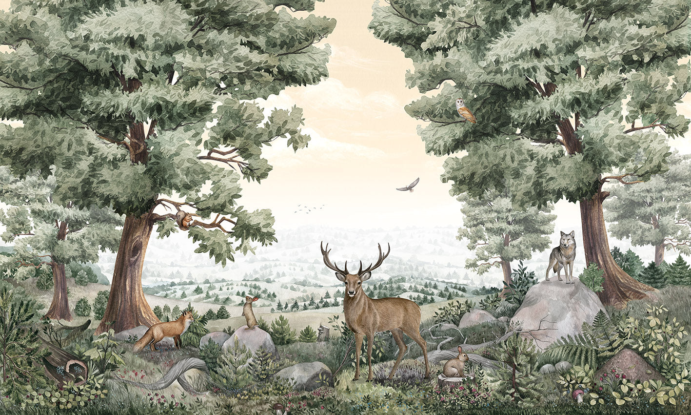 Forest Vista Woodland Wallpaper Mural
