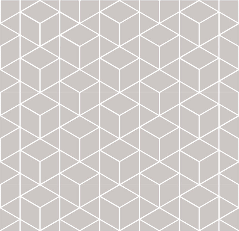 Geometric wallpaper pattern of white triangles on a gray background