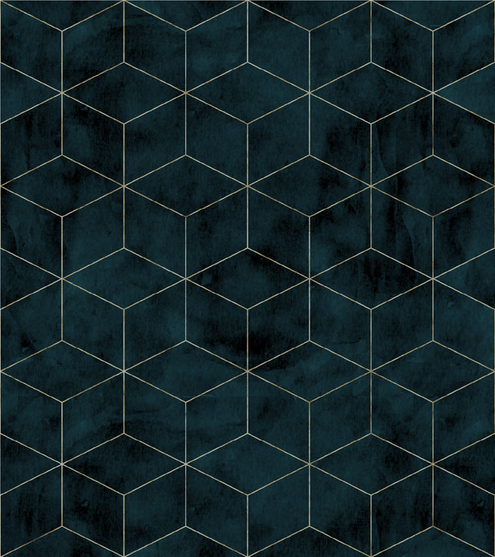 Blue wallpaper pattern in dark blue with a textured surface