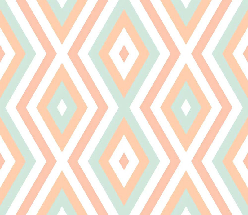 Soft Prism Rhythm – Geometric Wallpaper in Pastel Tones