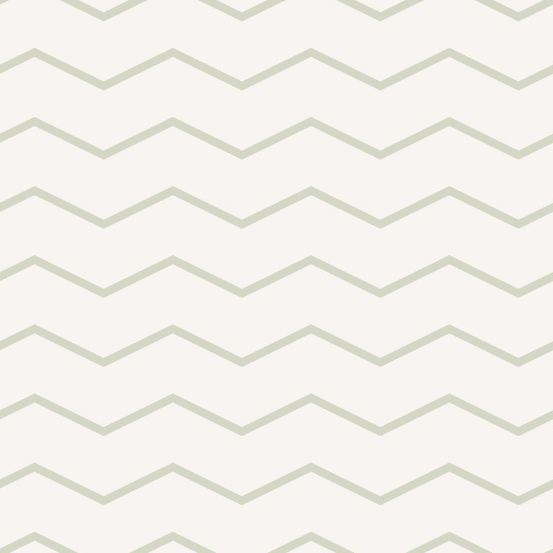 Gentle Sage Chevron – Geometric Wallpaper in Soft Green