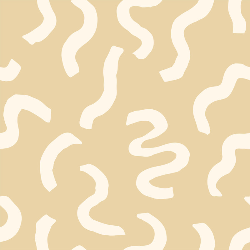 Playful Squiggle Scatter – Abstract Wallpaper in Black or Neutral