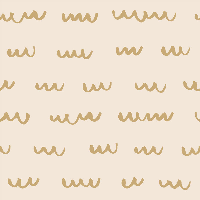 Wavy Brushstroke Lines – Wallpaper in Neutral Tones