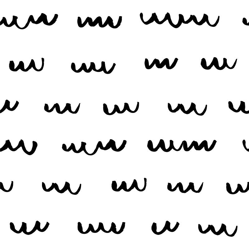 Wavy Brushstroke Lines – Wallpaper in Neutral Tones