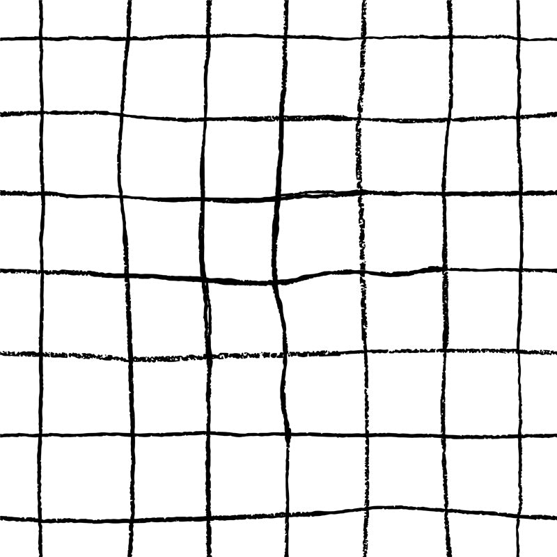 Hand-Drawn Grid – Wallpaper in Contemporary Neutrals