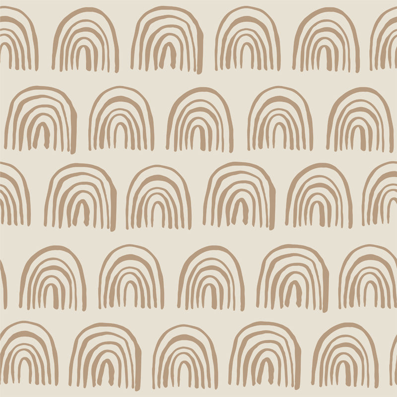 Hand-Drawn Rainbows – Wallpaper in Soft and Bold Tones