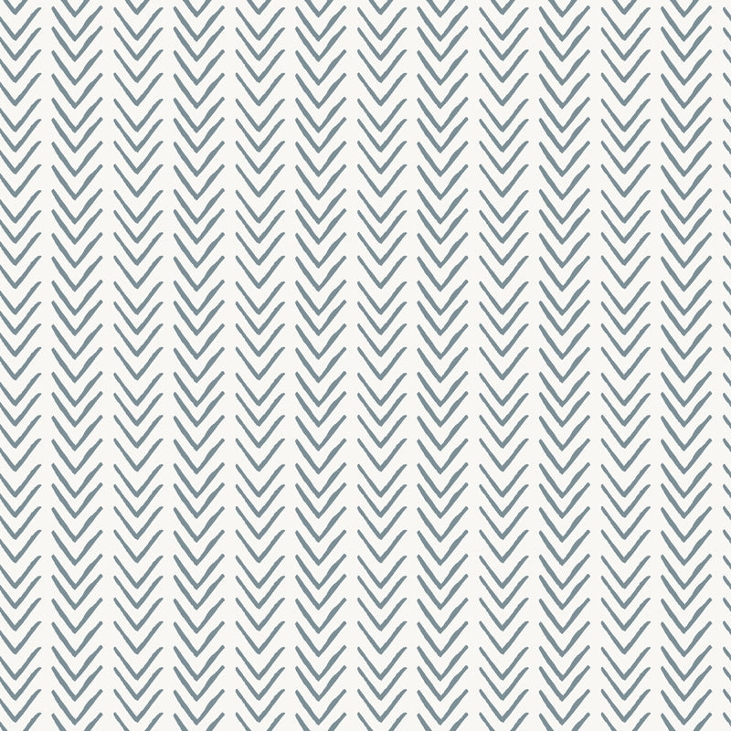Delicate Herring – Geometric Wallpaper in Soft Blue