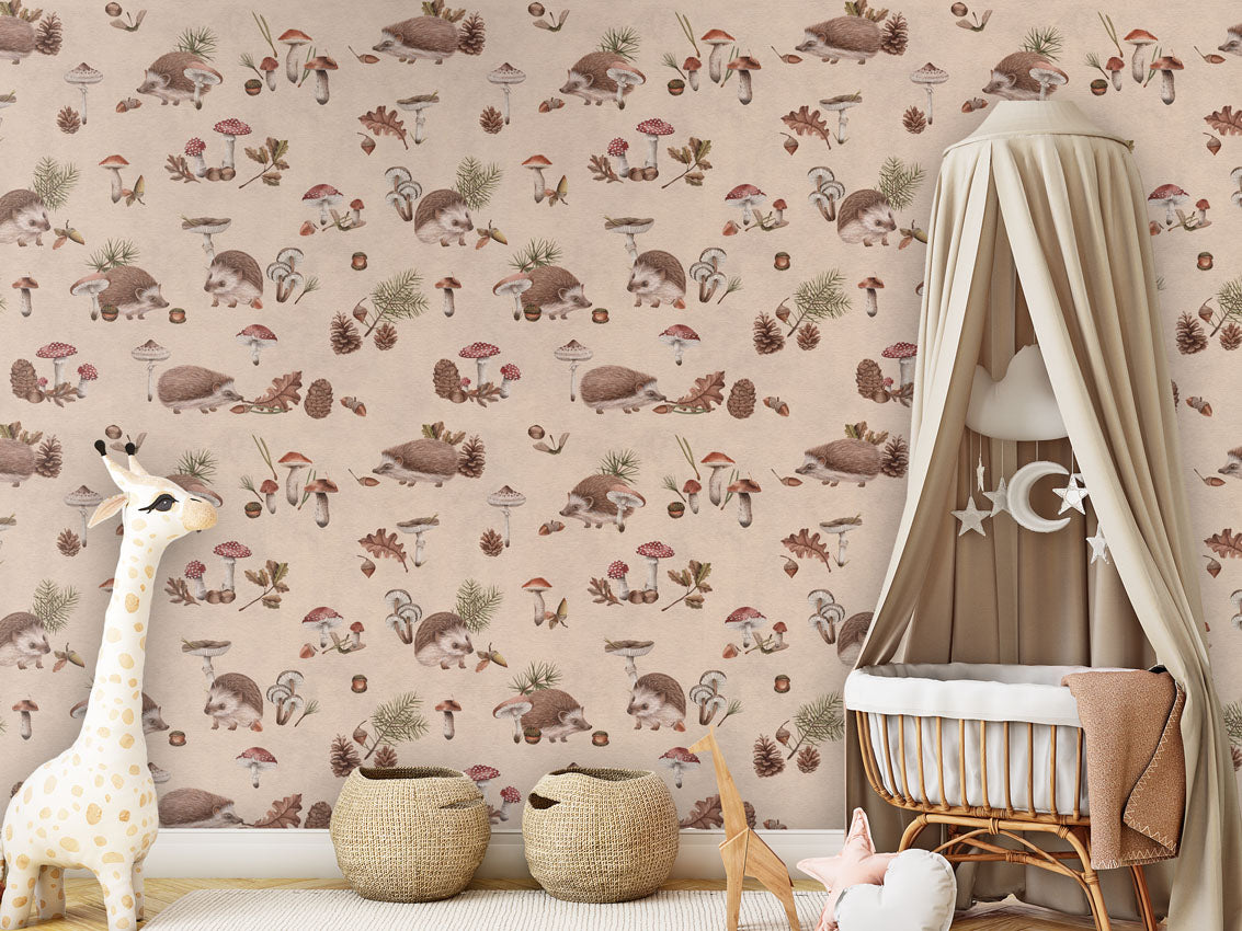 Happy Hedgehog Wallpaper